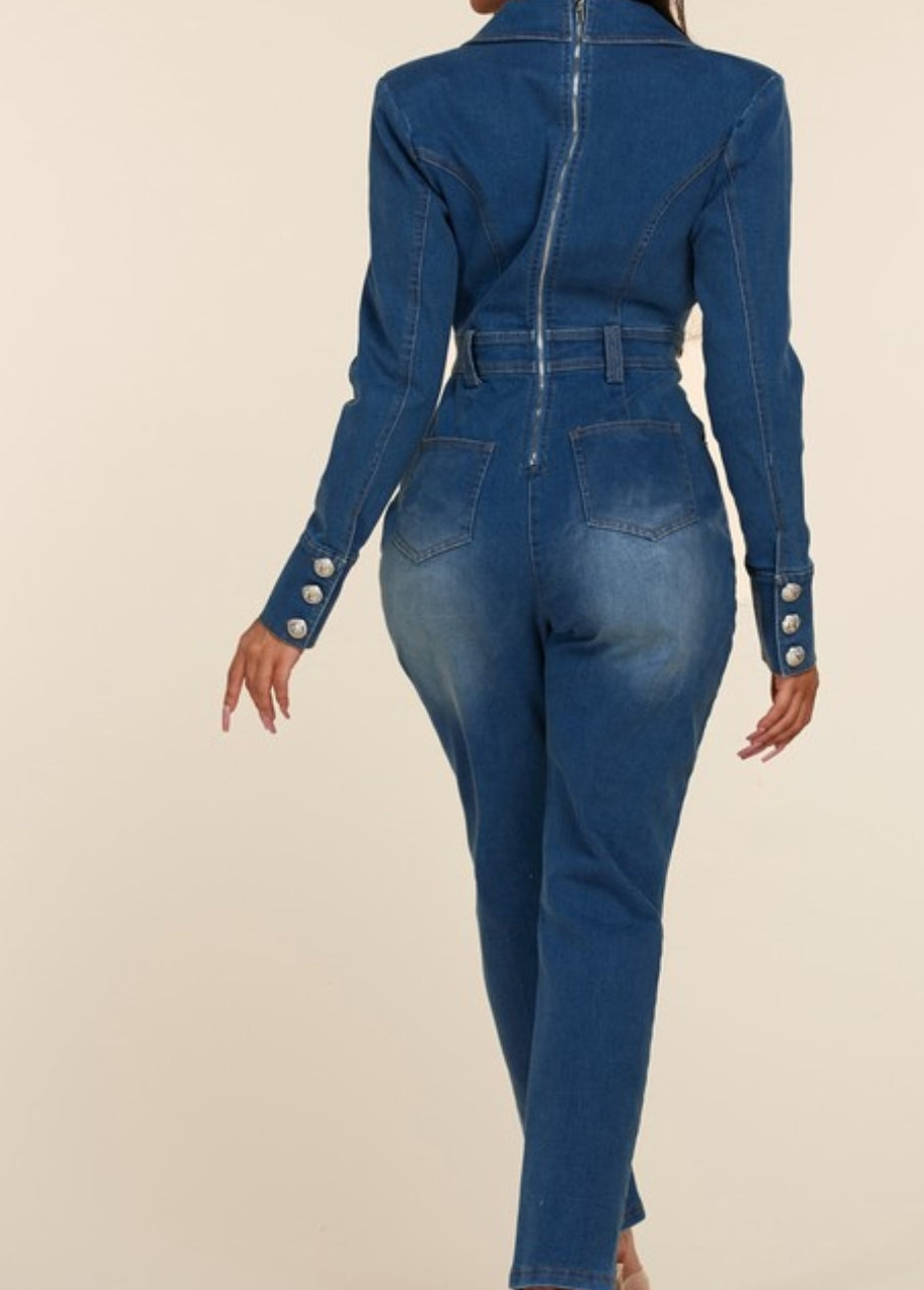 Elegant Denim Jumpsuit