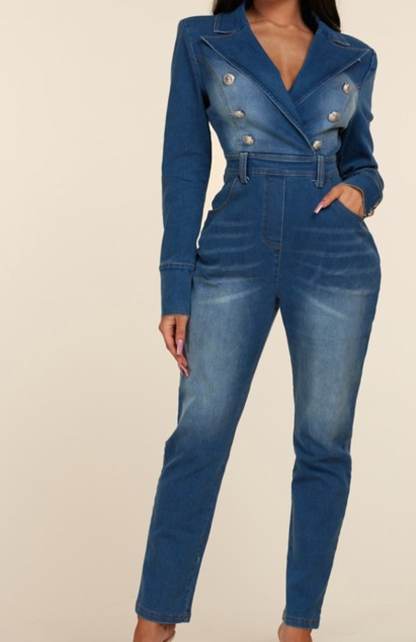 Elegant Denim Jumpsuit