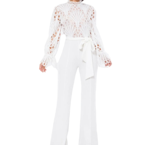 Elegant White  Jumpsuit