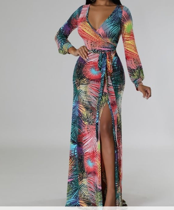 Multicolor Maxi Dress