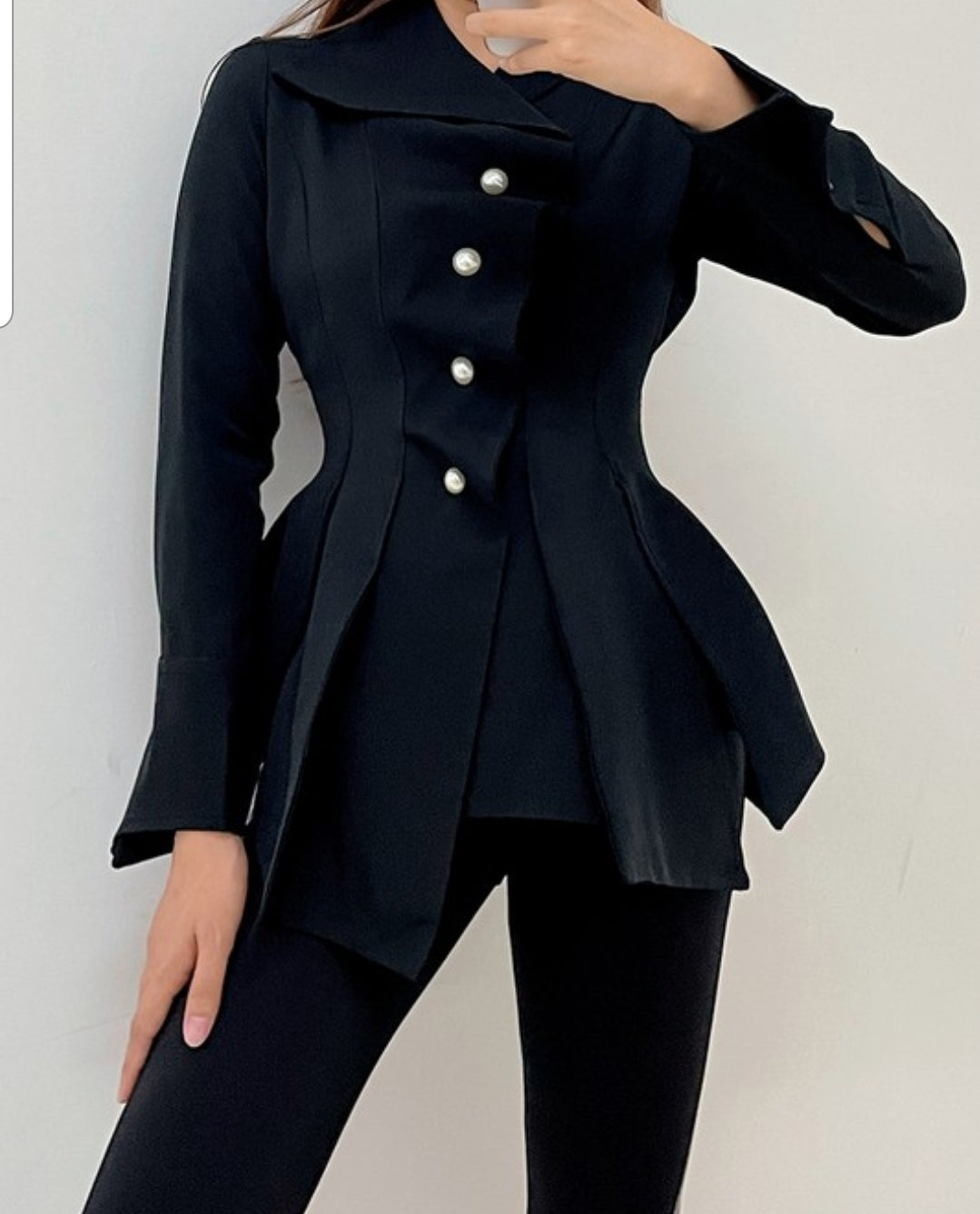Black Long Sleeve Top