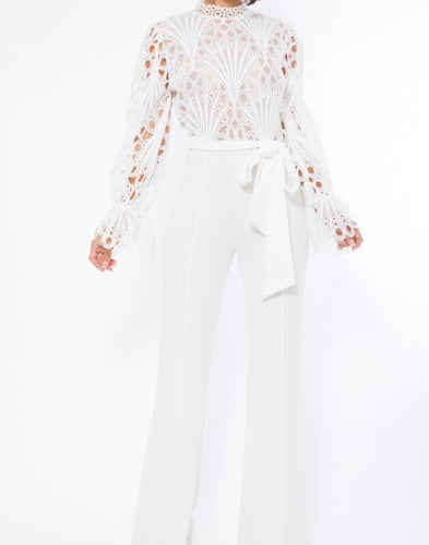 Elegant White  Jumpsuit