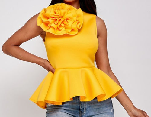 Yellow Stylish Top