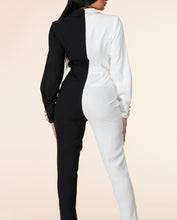 Load image into Gallery viewer, Classy Black and White Jumpsuit