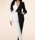 Classy Black and White Jumpsuit