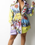 Multi Yellow mini dress