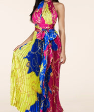 Load image into Gallery viewer, Multi Color Pleated Maxi Dress