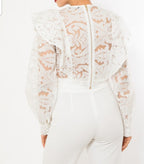 Fashion Ruffle Flare Top